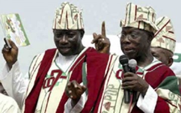 Goodluck Jonathan and Obasanjo